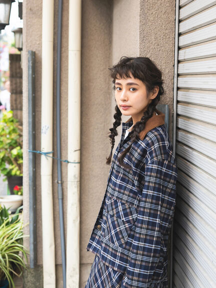 BETTY’S BLUE シャツジャケット（レッド/ネイビー）｜BETTY'S BLUE（ベティーズブルー）通販