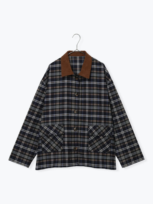 セール】 BETTY'S BLUE シャツジャケット（レッド/ネイビー/トップス