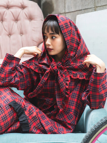 BETTY’S BLUE チェックストール（レッド/ネイビー）｜BETTY'S BLUE（ベティーズブルー）通販
