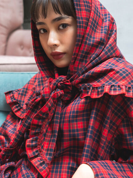 BETTY’S BLUE チェックストール（レッド/ネイビー）｜BETTY'S BLUE（ベティーズブルー）通販