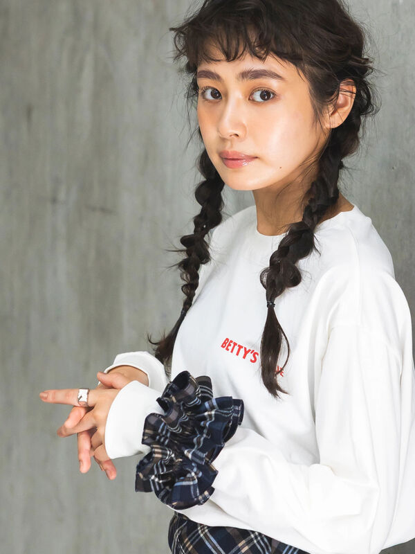 セール】 BETTY'S BLUE BIGシュシュ（レッド/ネイビー/アクセサリー