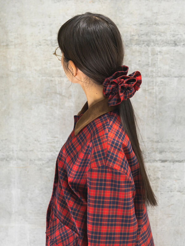 セール】 BETTY'S BLUE BIGシュシュ（レッド/ネイビー/アクセサリー