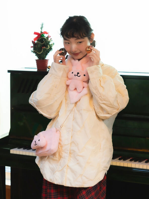 激レア　希少　べティーズブルー　マフラー　エイミーちゃん　美品 セール】 エイミーちゃん ふわふわティペット（ピンク/アクセサリー