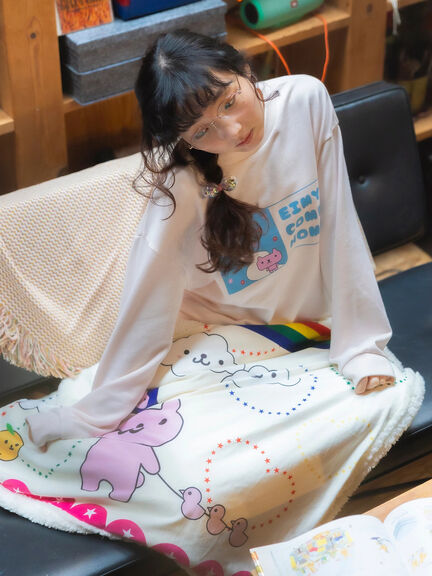 エイミーちゃん もこもこブランケット（クリーム）｜BETTY'S BLUE（ベティーズブルー）通販