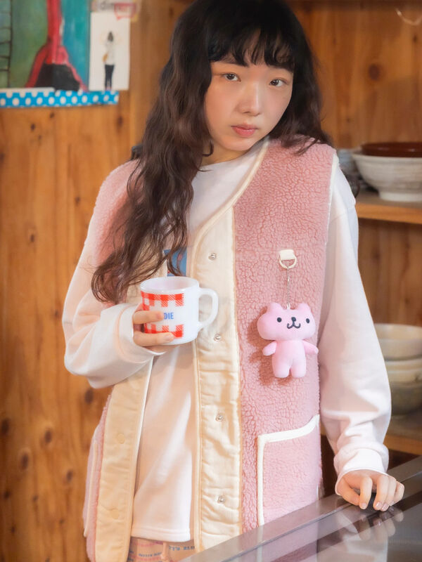 セール】 もこもこフリースベスト（ピンク/アウター/ベスト）| BETTY&