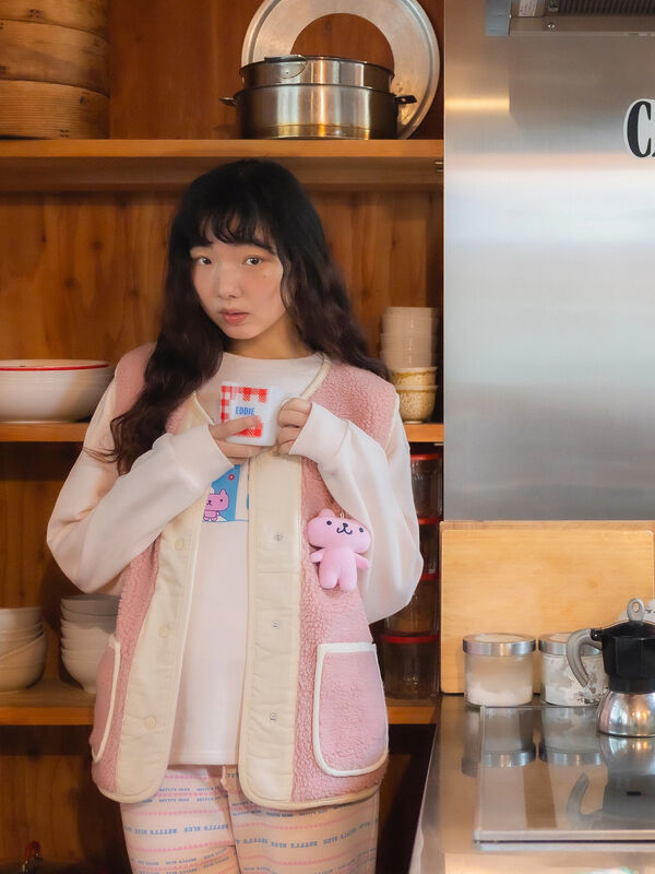 セール】 もこもこフリースベスト（ピンク/アウター/ベスト）| BETTY&