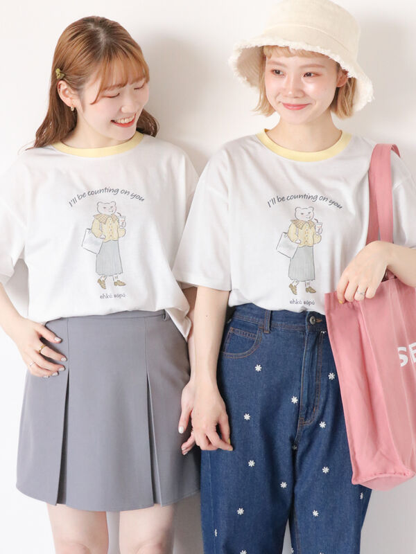 【60周年アニバーサリー】キャラクターTシャツ ehka sopo（オフホワイト）｜CAN 60th Anniversary items（キャン60thアニバーサリーアイテム）通販