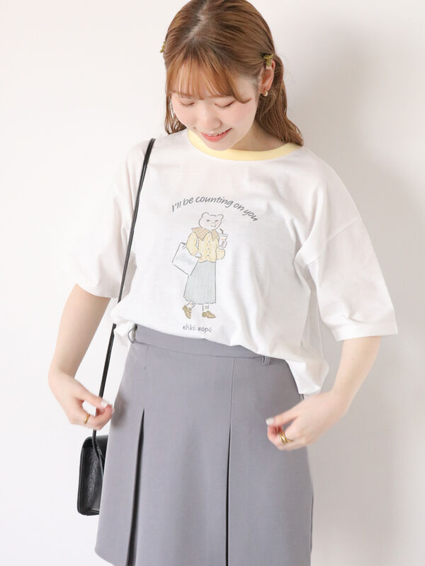 60周年アニバーサリー】キャラクターTシャツ ehka sopo（オフホワイト