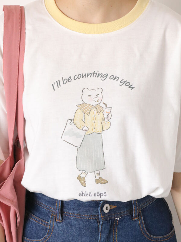 60周年アニバーサリー】キャラクターTシャツ ehka sopo（オフホワイト