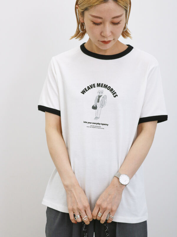 60周年アニバーサリー】キャラクターTシャツ Samansa Mos2 blue（オフ