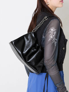 【ロン様限定】ブラックレザー ショルダーバッグ KENZO ケンゾー 2WAYレザーショルダーバッグ ブラック (KENZO