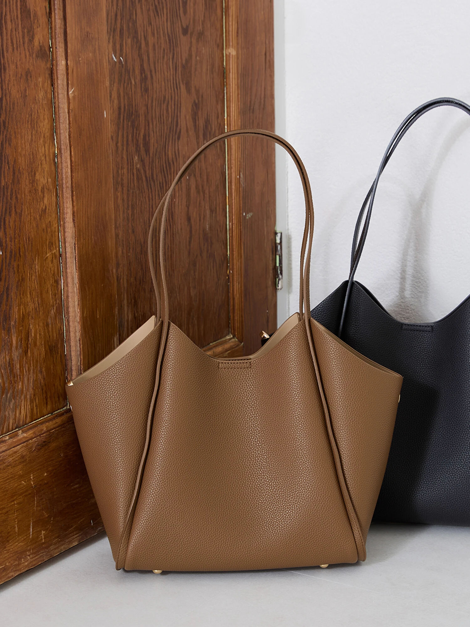 topologie トートバッグ ブラウン/オリーブ BIGトート01 オリーブドラブ / 6号帆布 | aoya bags | シンプル