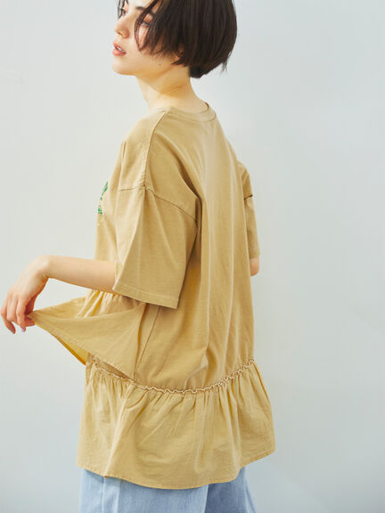 ピグメント加工ドッキングロゴプリントTシャツ（オフホワイト/チャコールグレー/イエロー/ブルー）｜SM2（エスエムツー）通販