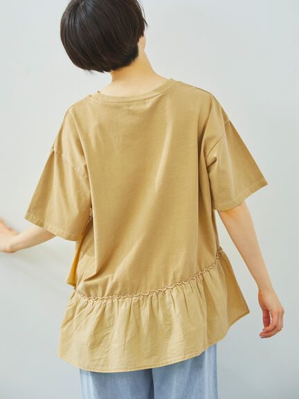 ピグメント加工ドッキングロゴプリントTシャツ（オフホワイト/チャコールグレー/イエロー/ブルー）｜SM2（エスエムツー）通販