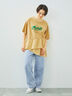 ピグメント加工ドッキングロゴプリントTシャツ（オフホワイト/チャコールグレー/イエロー/ブルー）｜SM2（エスエムツー）通販