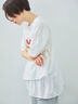 ピグメント加工ドッキングロゴプリントTシャツ（オフホワイト/チャコールグレー/イエロー/ブルー）｜SM2（エスエムツー）通販