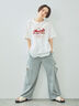 ピグメント加工ドッキングロゴプリントTシャツ（オフホワイト/チャコールグレー/イエロー/ブルー）｜SM2（エスエムツー）通販