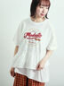 ピグメント加工ドッキングロゴプリントTシャツ（オフホワイト/チャコールグレー/イエロー/ブルー）｜SM2（エスエムツー）通販