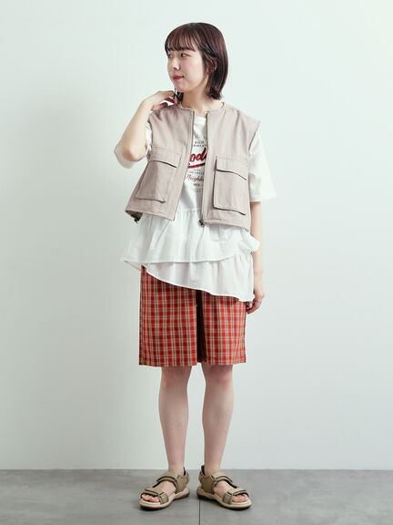 ピグメント加工ドッキングロゴプリントTシャツ（オフホワイト/チャコールグレー/イエロー/ブルー）｜SM2（エスエムツー）通販