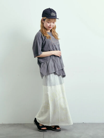 ピグメント加工ドッキングロゴプリントTシャツ（オフホワイト/チャコールグレー/イエロー/ブルー）｜SM2（エスエムツー）通販