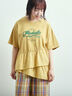 ピグメント加工ドッキングロゴプリントTシャツ（オフホワイト/チャコールグレー/イエロー/ブルー）｜SM2（エスエムツー）通販