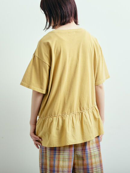 ピグメント加工ドッキングロゴプリントTシャツ（オフホワイト/チャコールグレー/イエロー/ブルー）｜SM2（エスエムツー）通販