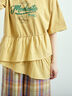 ピグメント加工ドッキングロゴプリントTシャツ（オフホワイト/チャコールグレー/イエロー/ブルー）｜SM2（エスエムツー）通販