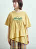 ピグメント加工ドッキングロゴプリントTシャツ（オフホワイト/チャコールグレー/イエロー/ブルー）｜SM2（エスエムツー）通販