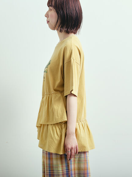 ピグメント加工ドッキングロゴプリントTシャツ（オフホワイト/チャコールグレー/イエロー/ブルー）｜SM2（エスエムツー）通販