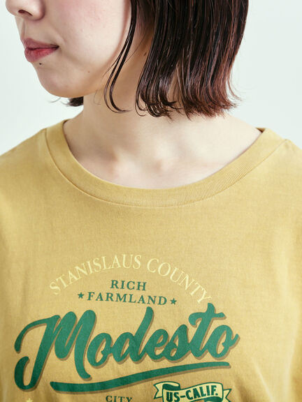ピグメント加工ドッキングロゴプリントTシャツ（オフホワイト/チャコールグレー/イエロー/ブルー）｜SM2（エスエムツー）通販