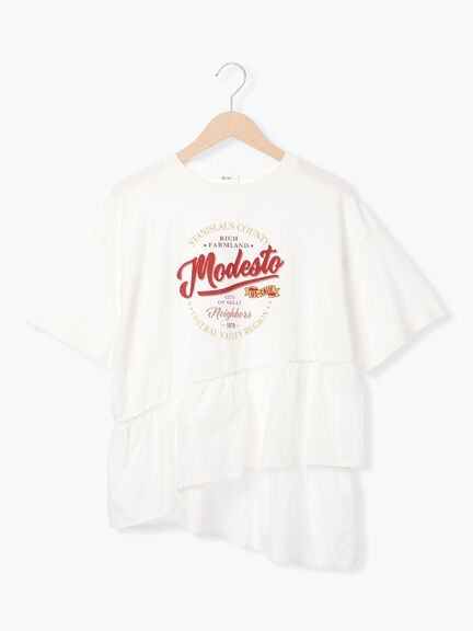 ピグメント加工ドッキングロゴプリントTシャツ（オフホワイト/チャコールグレー/イエロー/ブルー）｜SM2（エスエムツー）通販