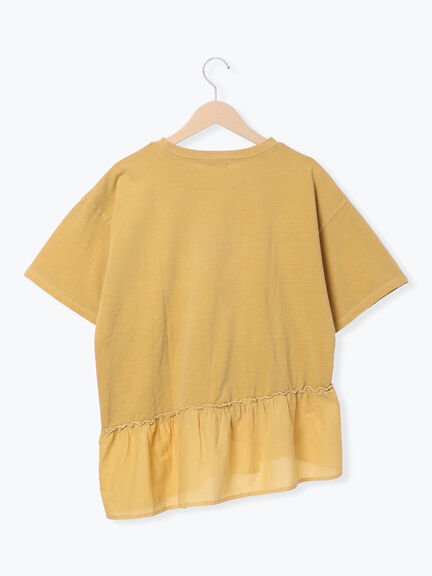 ピグメント加工ドッキングロゴプリントTシャツ（オフホワイト/チャコールグレー/イエロー/ブルー）｜SM2（エスエムツー）通販