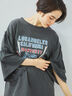 ピグメント加工ギャザーティアードスリーブTシャツ（オフホワイト/グレー/チャコールグレー/グリーン）｜SM2（エスエムツー）通販