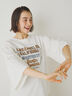 ピグメント加工ギャザーティアードスリーブTシャツ（オフホワイト）｜SM2（エスエムツー）通販