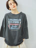 ピグメント加工ギャザーティアードスリーブTシャツ（オフホワイト/グレー/チャコールグレー/グリーン）｜SM2（エスエムツー）通販