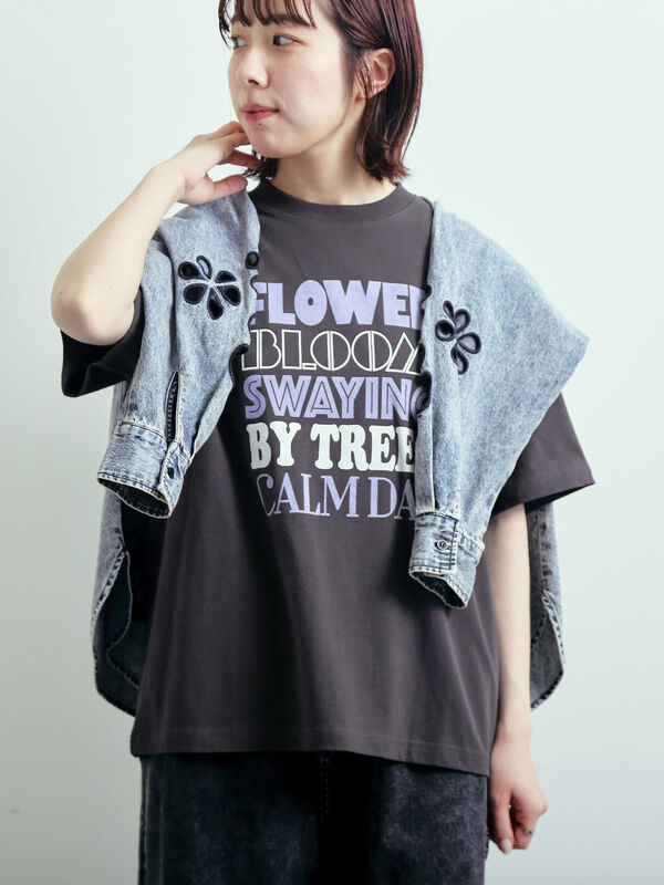 ロゴアソートプリントTシャツ（チャコールグレー）｜SM2（エスエムツー）通販