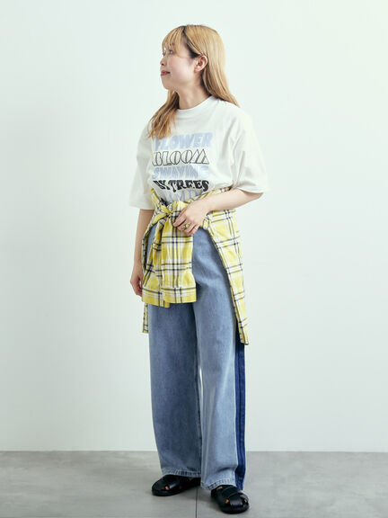 ロゴアソートプリントTシャツ（オフホワイト/グレー/チャコールグレー/イエロー）｜SM2（エスエムツー）通販