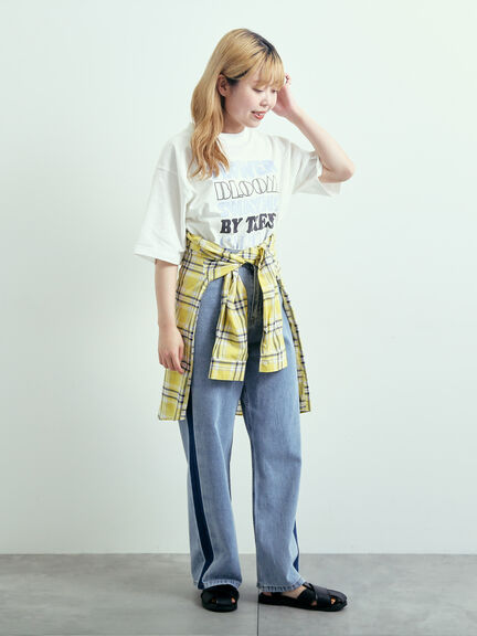 ロゴアソートプリントTシャツ（オフホワイト/グレー/チャコールグレー/イエロー）｜SM2（エスエムツー）通販