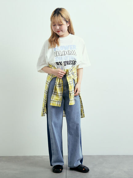 ロゴアソートプリントTシャツ（オフホワイト/グレー/チャコールグレー/イエロー）｜SM2（エスエムツー）通販