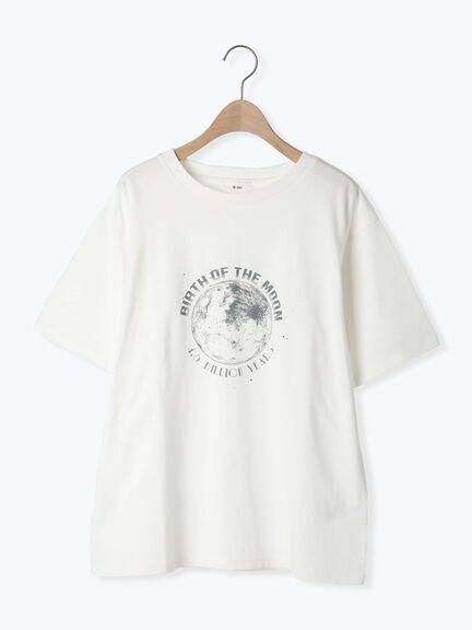 ギャラクシープリントTシャツ（オフホワイト/ブラック/ブルー）｜SM2（エスエムツー）通販