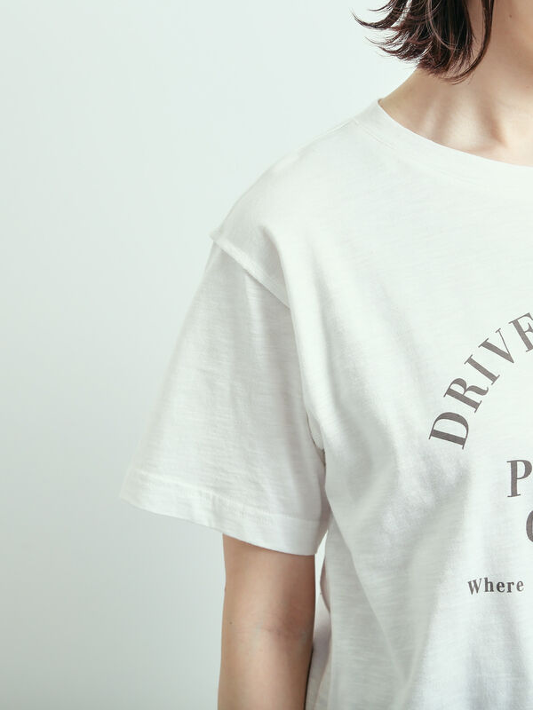 セール】 スラブロゴプリントアソートTシャツ（オフホワイト/グレー