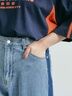 デニム配色ラインパンツ（ブラック/ブルー）｜SM2（エスエムツー）通販