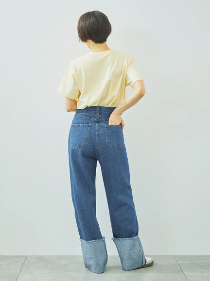 デニムロールアップパンツ（サックスブルー/ネイビー）｜SM2（エスエムツー）通販