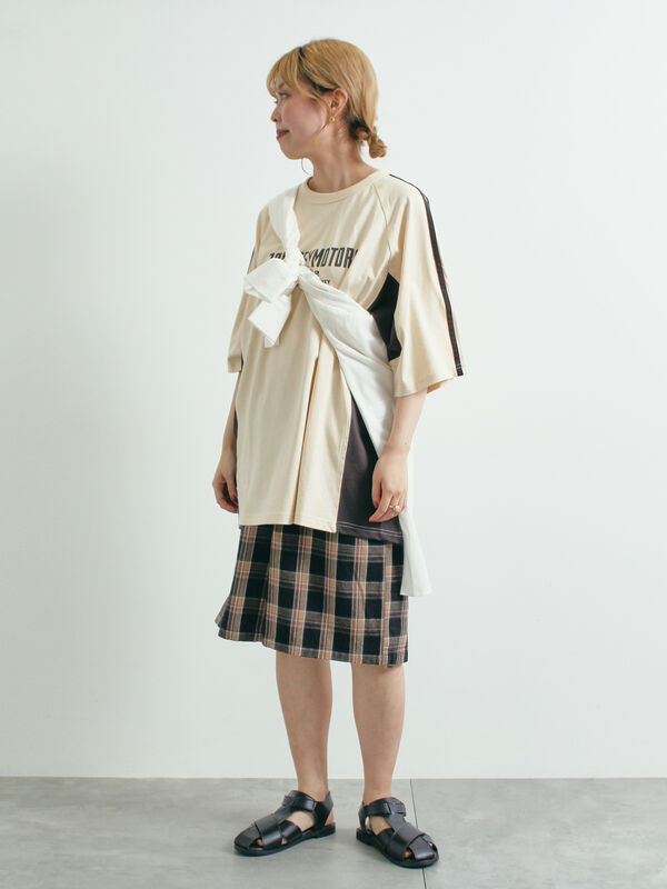 セール】 マドラスチェックショートパンツ（ブラック/レッド/オレンジ