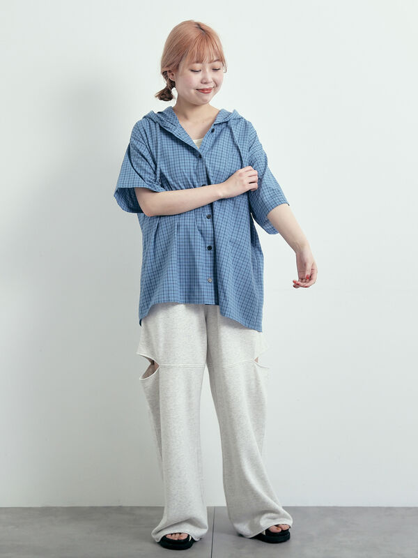 セール】 裏毛サイドスリットスウェットパンツ（グレー