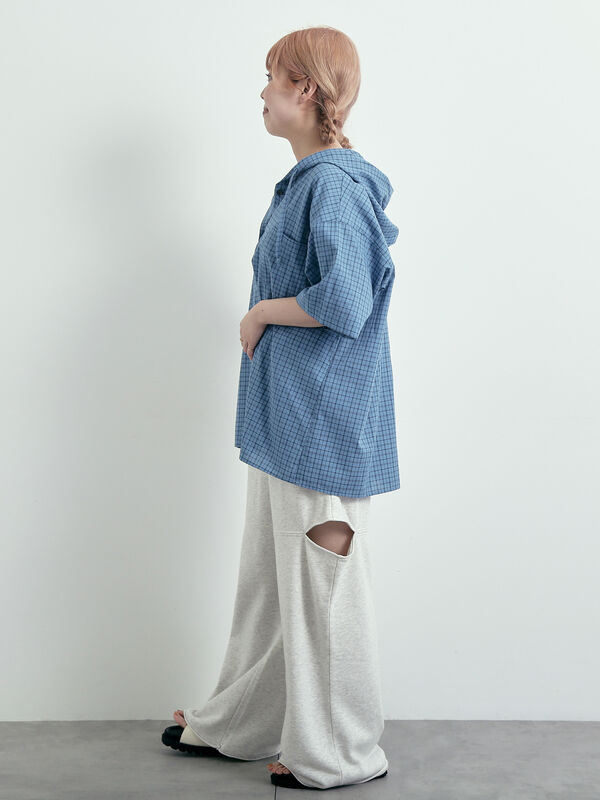 セール】 裏毛サイドスリットスウェットパンツ（グレー