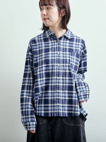 刺繍入りチェックシャツ（レッド/ベージュ/イエロー/ブルー）｜SM2（エスエムツー）通販