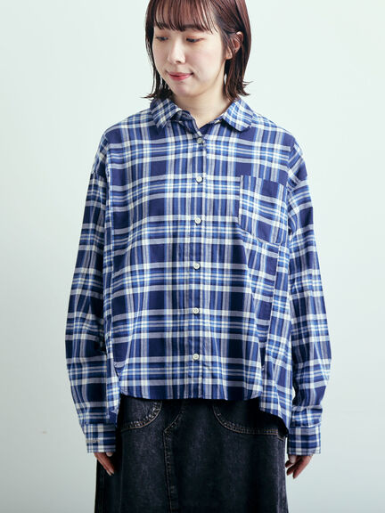 刺繍入りチェックシャツ（レッド/ベージュ/イエロー/ブルー）｜SM2（エスエムツー）通販