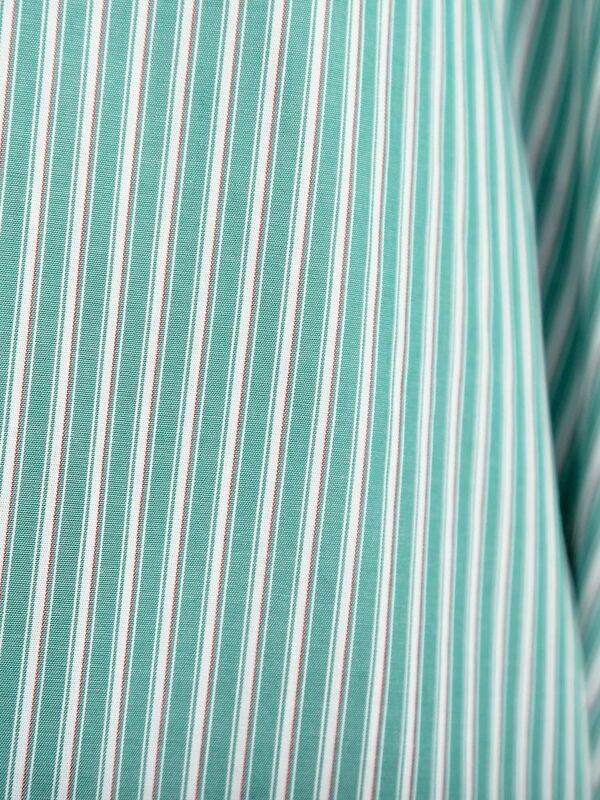 セール】 ストライプ柄ビッグシャツ（ベージュ/イエロー/グリーン