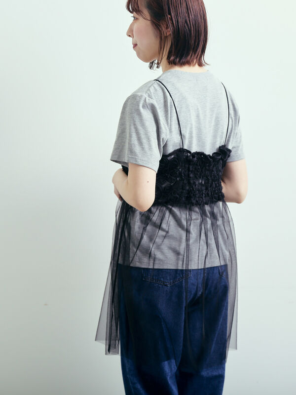 maison de Dolce.　バロンキャミ　ブラック maison de Dolce バロンキャミ black バロンキャミ 黒 Maison de